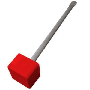 Poly Cap Survey Peg 75mm x 75mm x 350mm RED (Pack of 10)