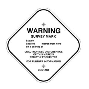 Surveying Witness Plate