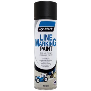 Dy-Mark <b>Line Marking</b> Aerosol 500g MATT BLACK (Box of 12)