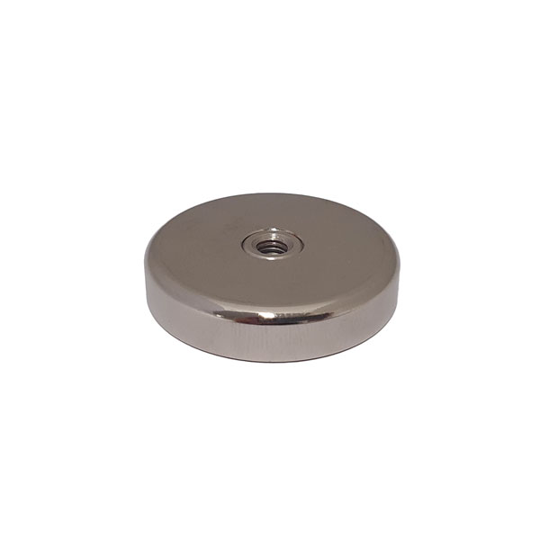 Flat Magnetic Base <b>42mm</b> with Female M6 Thread (50kg Pull Force)